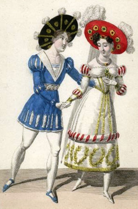 Эскиз костюмов к балету «Астольф и Джиоконда» 1827