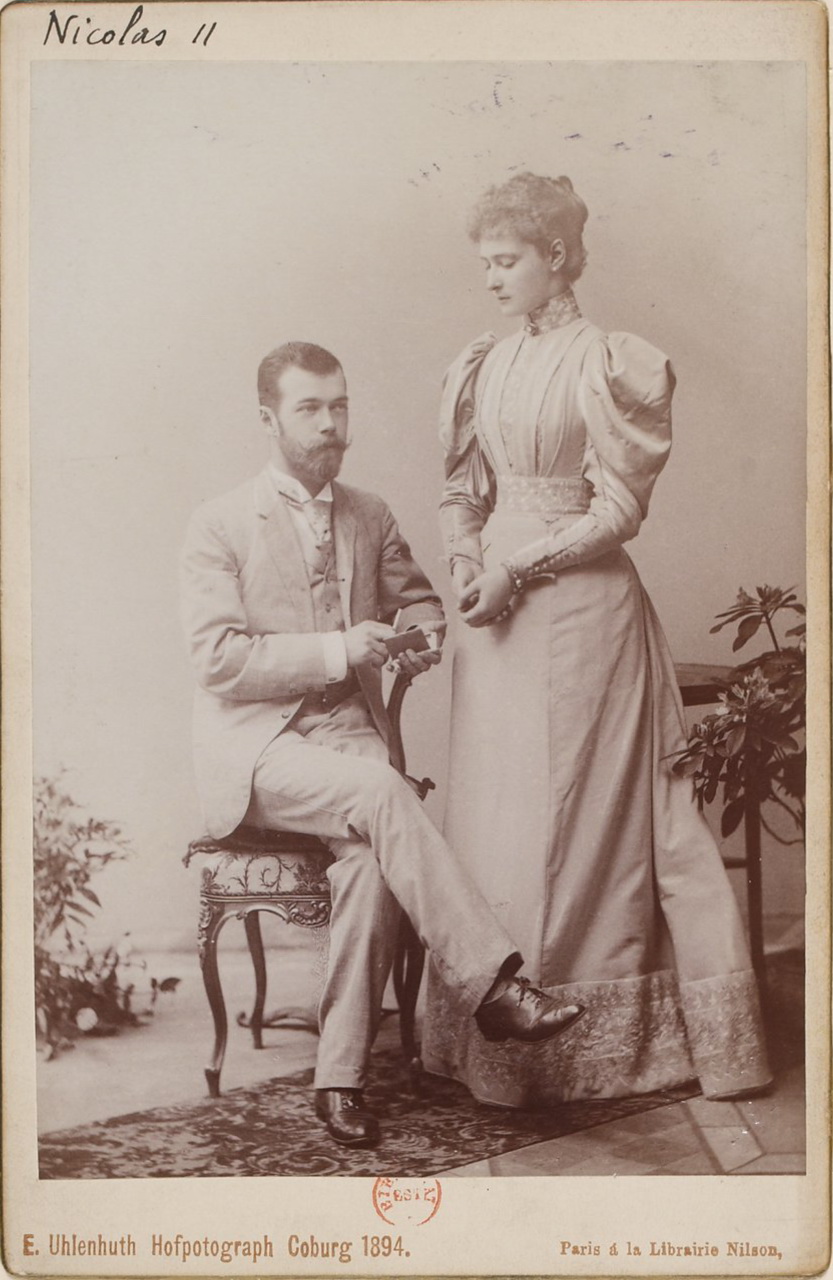 Александра Федоровна и Николай II 1894