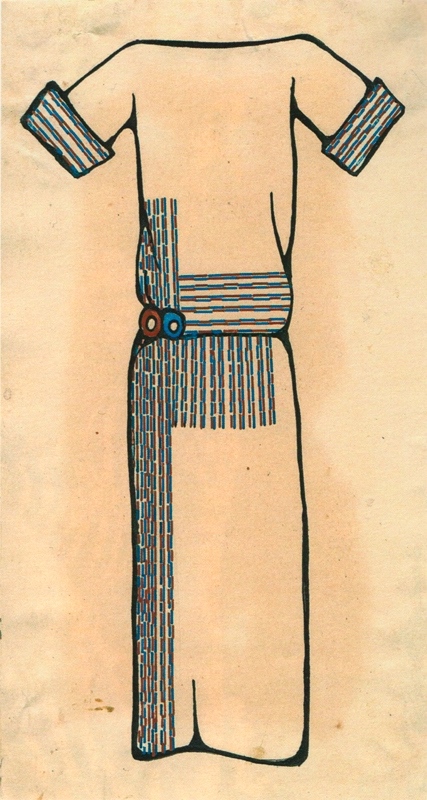 Любовь Попова «Эскиз платья» 1924