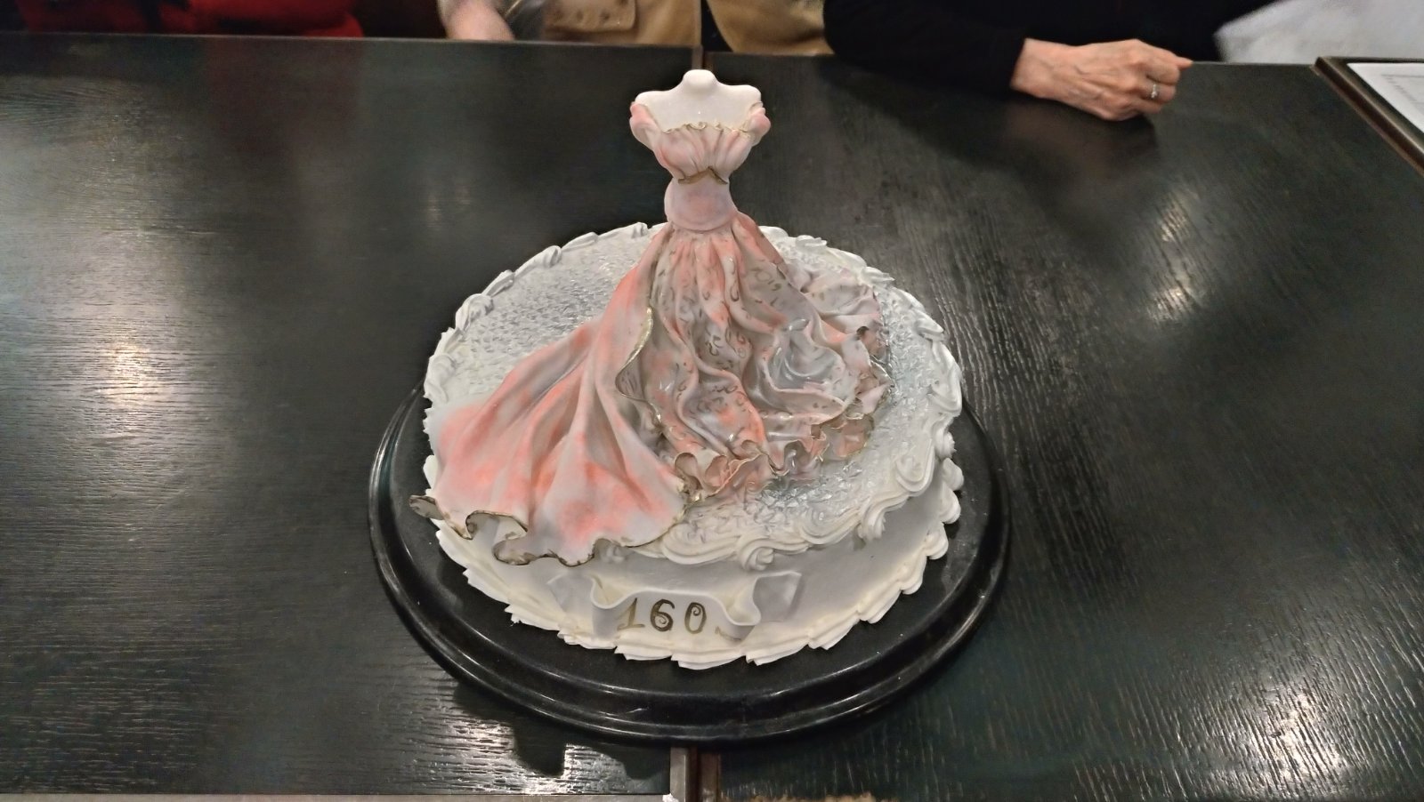 Торт в честь 160 летия Надежды Ламановой