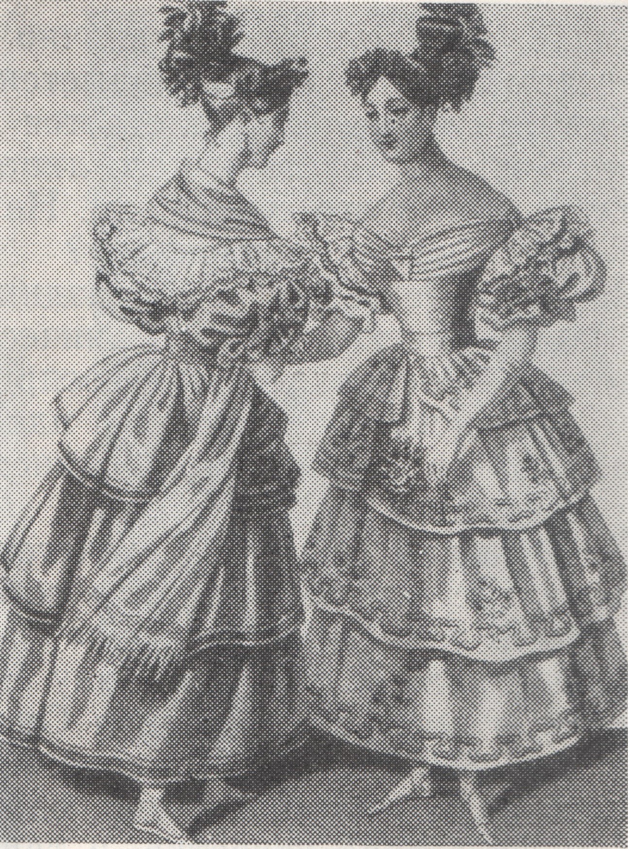 Рисунок из модного приложения к русскому журналу «Новый живописец». 1831