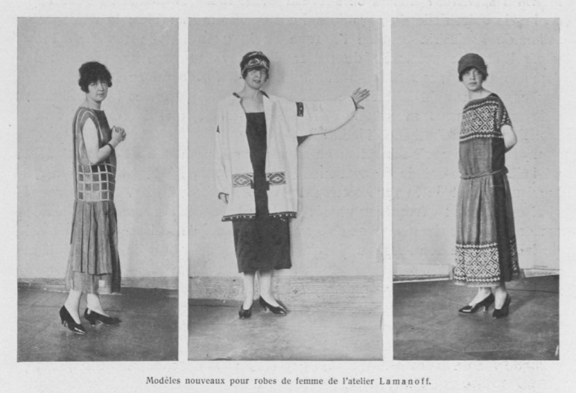 Модели Ламановой с выставки 1925 в Париже